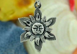 The symbol of the sun is a small amulet for happiness