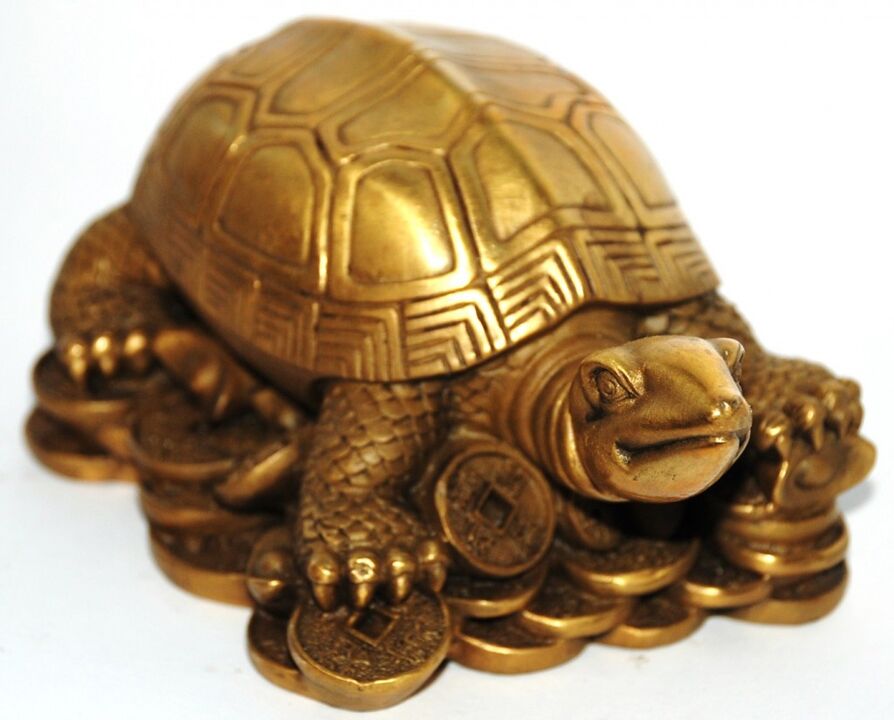 a turtle talisman of wealth and happiness