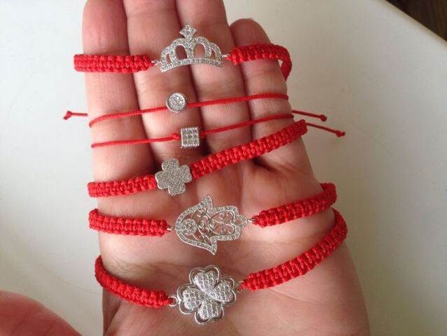 homemade bracelets as an amulet for happiness
