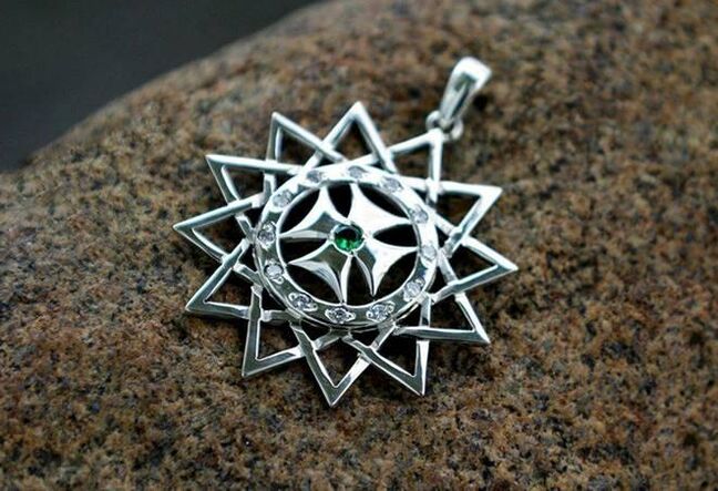 The twelve-pointed star of happiness is a talisman of positive change and happy events