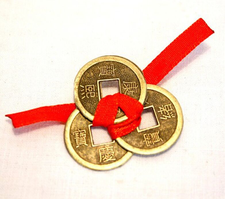 Chinese coins to attract money