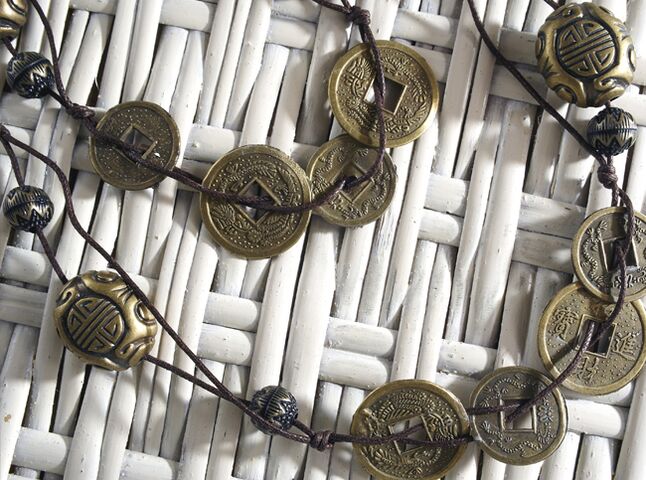 Chinese coins as an amulet for money